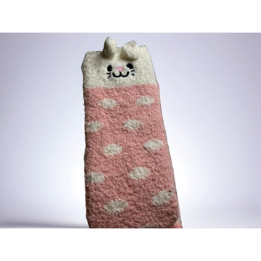 Super Cute Soft Plush Adorable Animal Theme Long Socks NWOT Deadstock - Picture 4 of 8